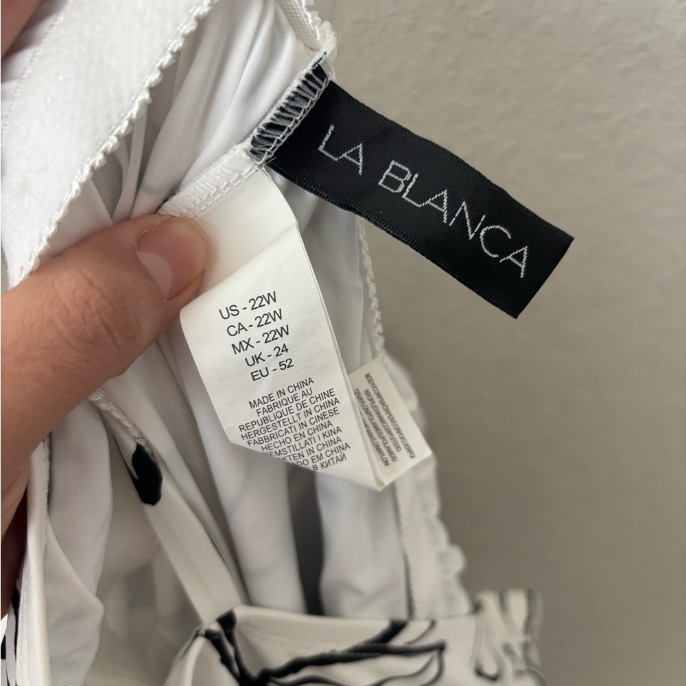 La Blanca Moonlit Silhouette One Shoulder Keyhole Swimsuit Size 22W - Picture 6 of 7